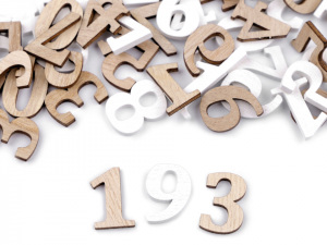 Dřevěná čísla malá