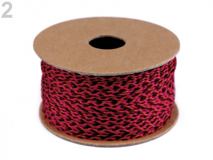 Splétaná plochá šňůra / provázek šíře 2,5 mm