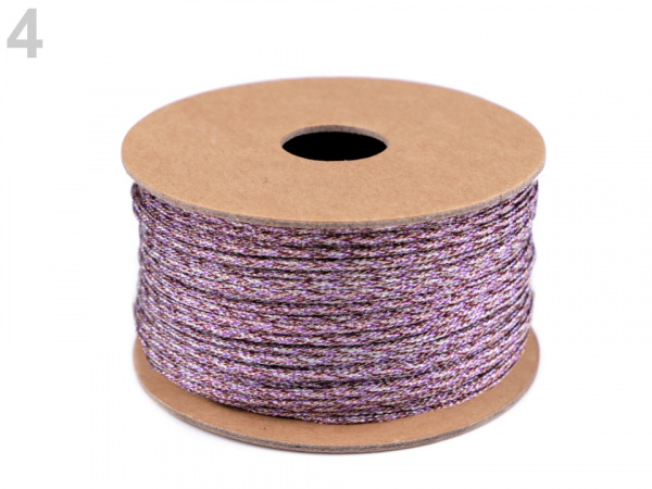 Lurexová šňůra / provázek Ø2 mm