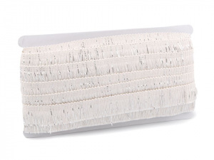 Bavlněné třásně s lurexem šíře 25 mm