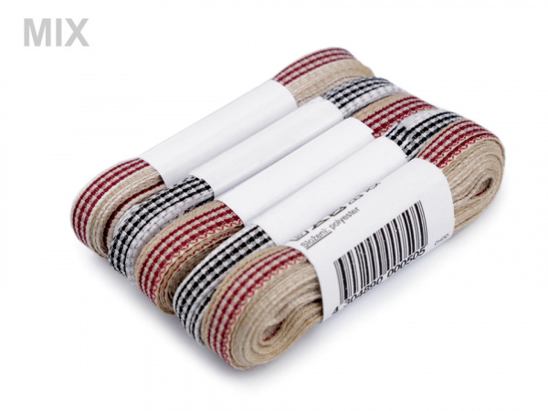 Károvaná stuha šíře 6 mm