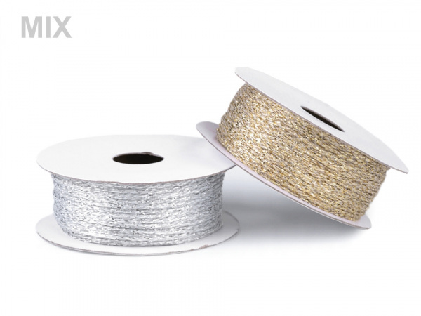 Lurexová šňůrka / provázek Ø1 mm