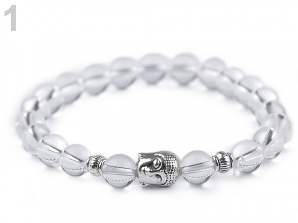 Buddha náramek obsidián, dámský