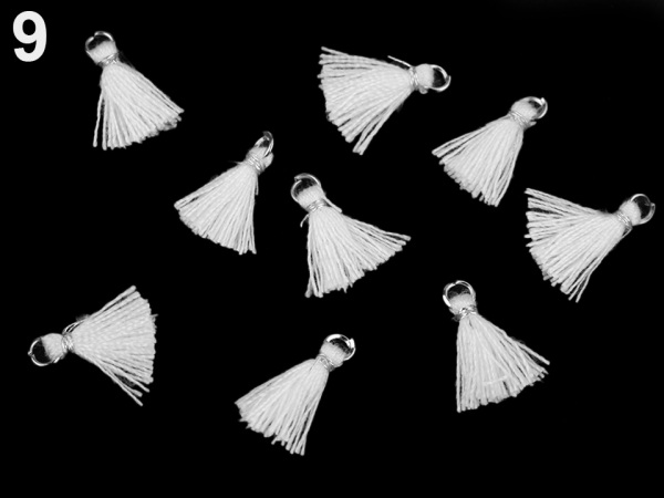 Mini střapec s očkem délka 10-13 mm