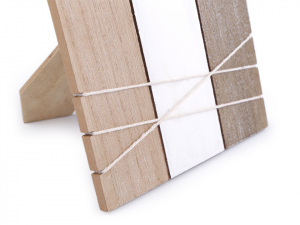 Dřevěný rámeček na foto / vzkazy 17x22 cm