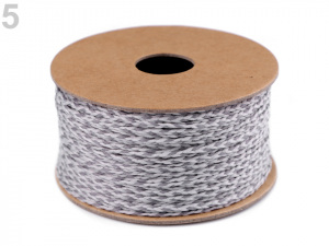 Splétaná plochá šňůra / provázek šíře 2,5 mm