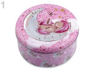 Plechová krabička střední - jednorožec, mořská panna