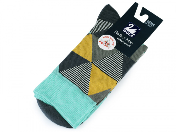 Pánské bavlněné ponožky barevné Wola