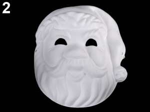 Maska na obličej k domalování dýně, Santa