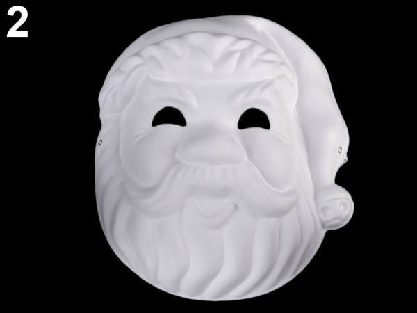 Maska na obličej k domalování dýně, Santa