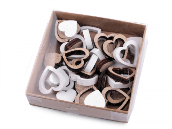 Dřevěné srdce dvoudílné