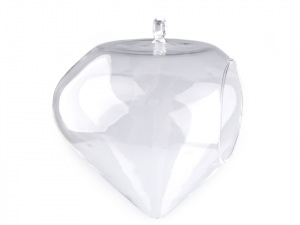 Skleněná kapka 15x15 cm aerárium 2. jakost