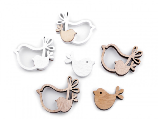 Dřevěný ptáček sada