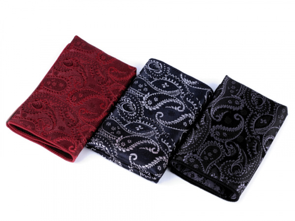 Kapesníček do saka paisley v krabičce