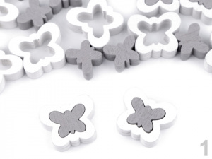 Dřevěný motýl dvoudílný