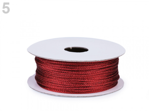 Lurexová šňůrka / provázek Ø1 mm