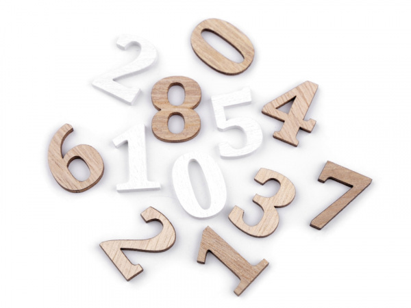Dřevěná čísla malá