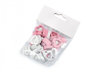 Dřevěné srdce dvoudílné menší