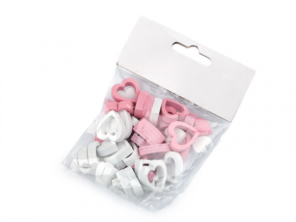 Dřevěné srdce dvoudílné menší