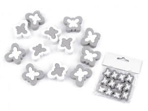 Dřevěný motýl dvoudílný