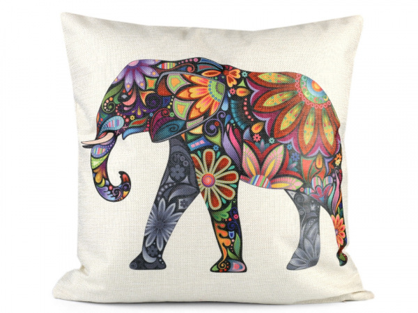 Povlak na polštář slon 44x44 cm