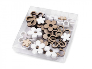 Dřevěné květy sada