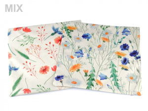 Povlak na polštář luční květy 44x44 cm