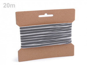 Károvaná stuha šíře 6 mm