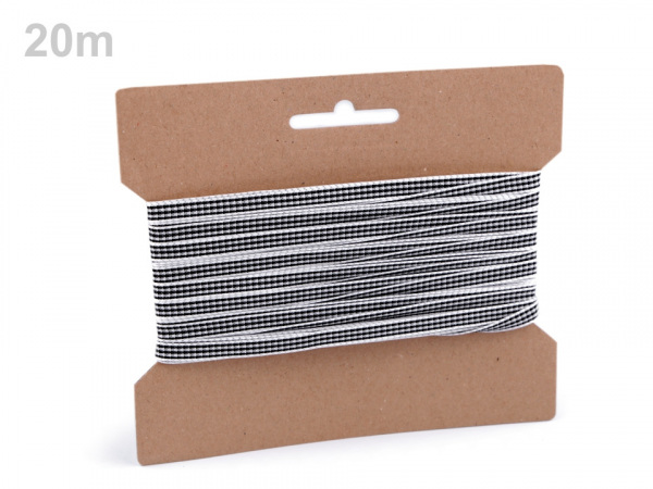 Károvaná stuha šíře 6 mm