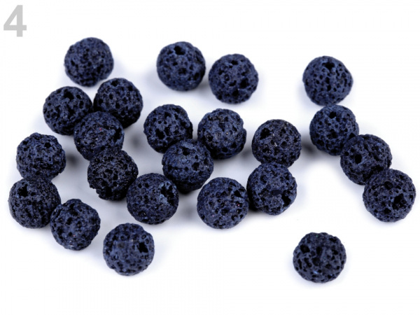 Láva syntetická, barvená Ø8 mm