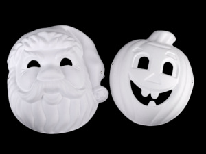 Maska na obličej k domalování dýně, Santa