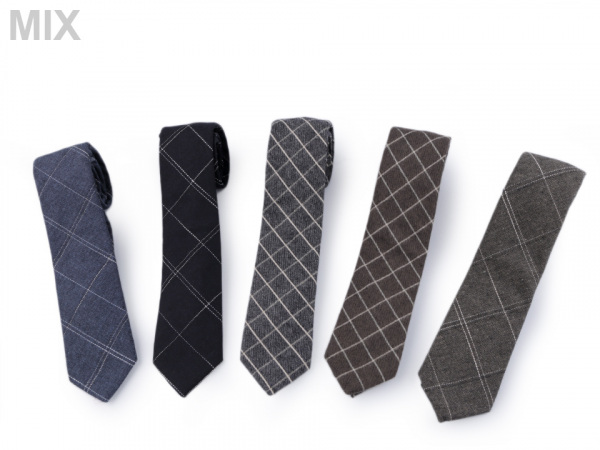 Bavlněná kravata károvaná