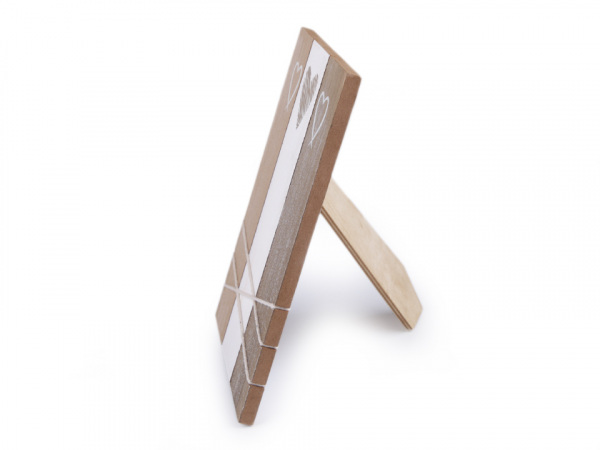 Dřevěný rámeček na foto / vzkazy 17x22 cm