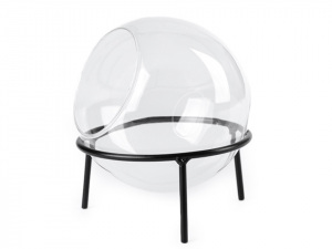 Skleněná koule Ø12 cm aerárium se stojanem