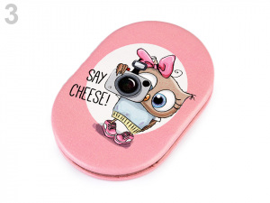 Kosmetické zrcátko sova s velkýma očima