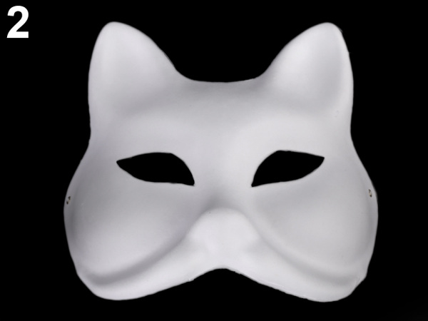 Maska na obličej k domalování, škraboška