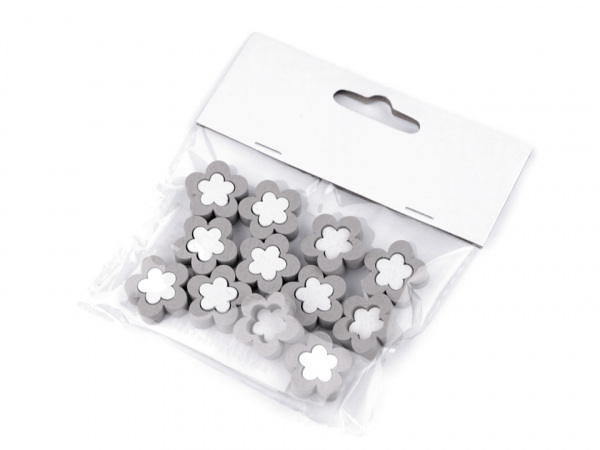 Dřevěné květinky dvoudílné