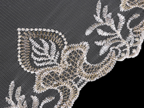 Vyšívaný prýmek na monofilu šíře 16 cm