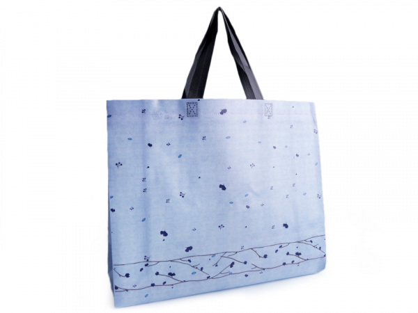 Nákupní taška s květy velká 34x41 cm omyvatelná