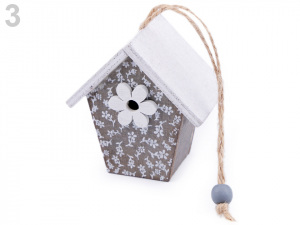 Dřevěná ptačí budka dekorační