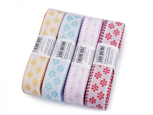 Stuha s vlascem květy šíře 25 mm