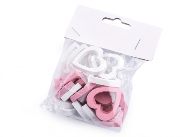 Dřevěné srdce dvoudílné větší