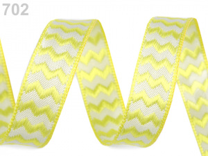 Stuha s drátem šíře 15 mm chevron
