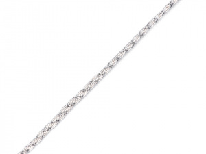 Lurexová šňůrka plochá / provázek šíře 1,2 mm