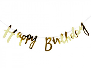 Párty dekorace / girlanda Happy Birthday