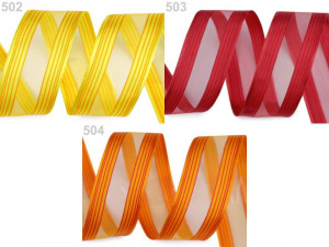 Stuha s drátem šíře 25 mm