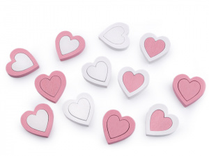 Dřevěné srdce dvoudílné větší