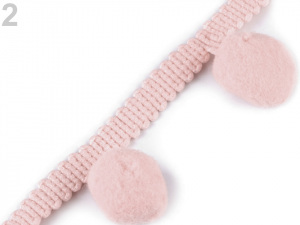 Prýmek šíře 35 mm s velkými bambulkami Ø20 mm