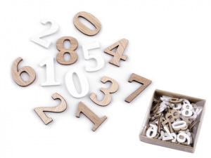 Dřevěná čísla malá