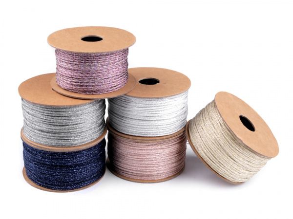 Lurexová šňůra / provázek Ø2 mm